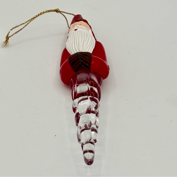 Santa Claus Icicle Christmas Ornament 6” - Picture 6 of 7